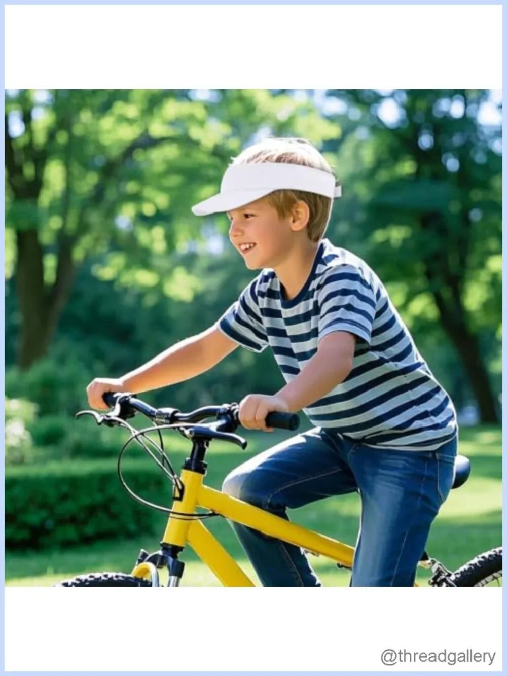 Kids Adjustable Cotton Sports Visor Hat